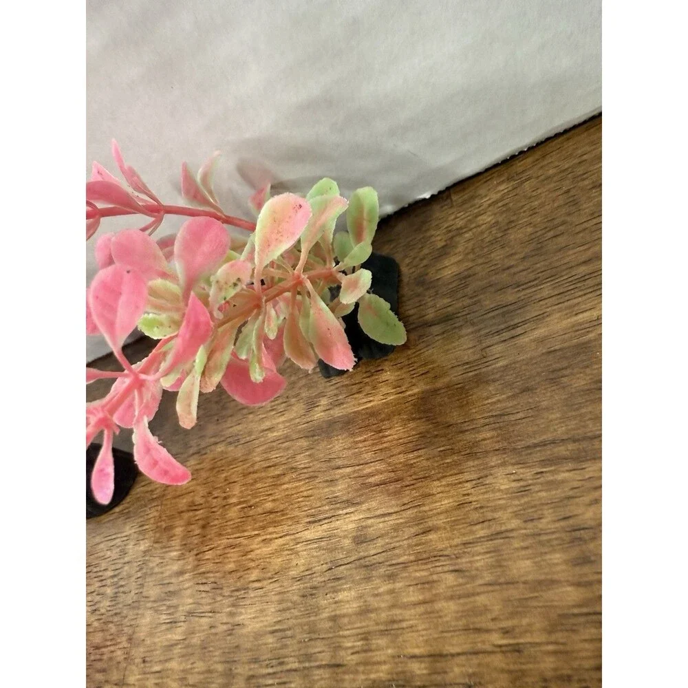 Lot Artificial Aquarium Plastic Plants & Flower Decor, Multicolor, Weighted